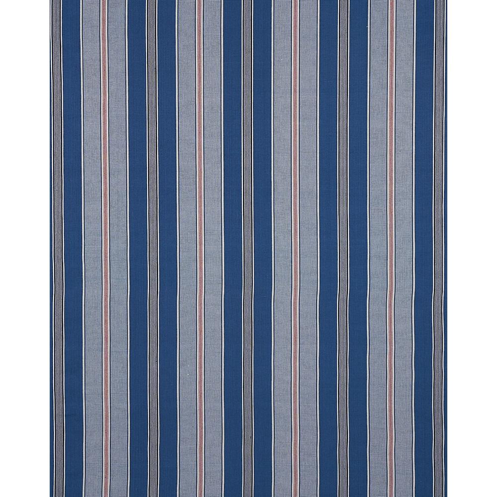 Schumacher Scoop Hand Woven Stripe Neptune Fabric