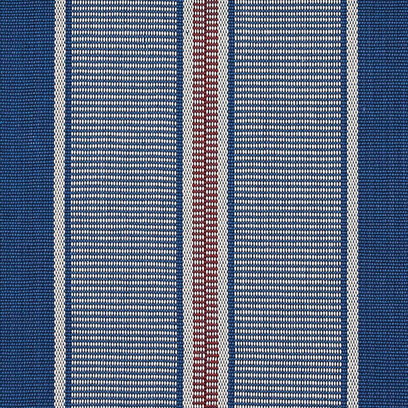 Schumacher Scoop Hand Woven Stripe Neptune Fabric