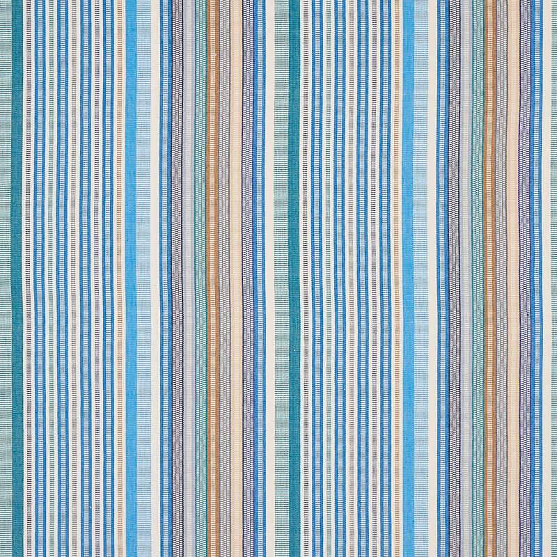 Schumacher Ripple Hand Woven Stripe Surf Fabric