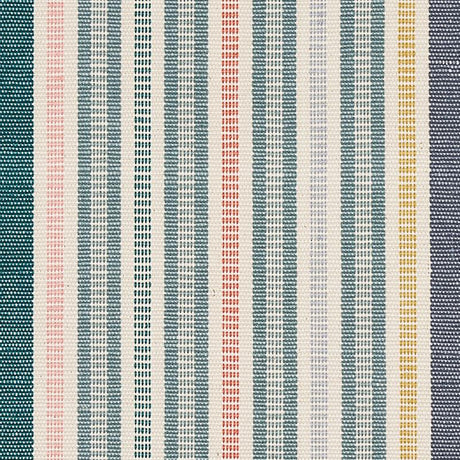 Schumacher Ripple Hand Woven Stripe Mineral Fabric