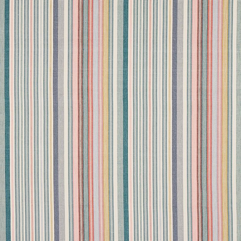 Schumacher Ripple Hand Woven Stripe Mineral Fabric