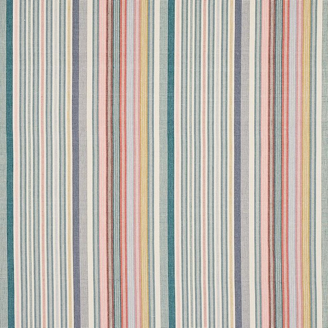 Schumacher Ripple Hand Woven Stripe Mineral Fabric