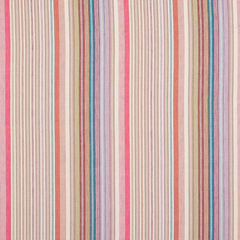 Schumacher Ripple Hand Woven Stripe Macaroon Fabric