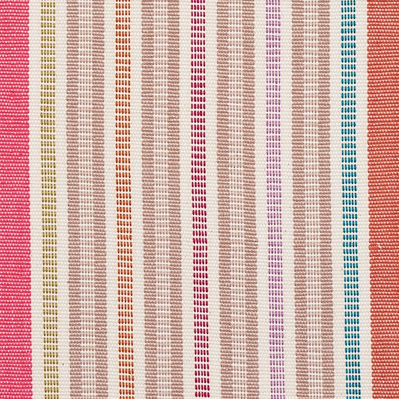 Schumacher Ripple Hand Woven Stripe Macaroon Fabric