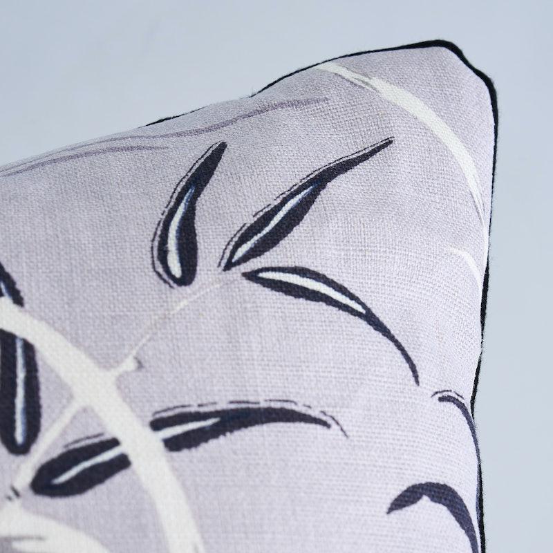 Schumacher Lilac 22" x 22" Lotus Garden Pillow