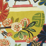 Schumacher Aquamarine 18" x 18" Chiang Mai Dragon Pillow