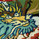 Schumacher Aquamarine 24" x 12" Chiang Mai Dragon Pillow