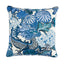 Schumacher China Blue 22" x 22" Chiang Mai Dragon Pillow