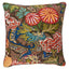 Schumacher Mocha 22" x 22" Chiang Mai Dragon Pillow