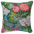 Schumacher Jade 22" x 22" Chiang Mai Dragon Pillow