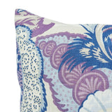 Schumacher Hyacinth 18" x 18" Zanzibar Linen Print Pillow