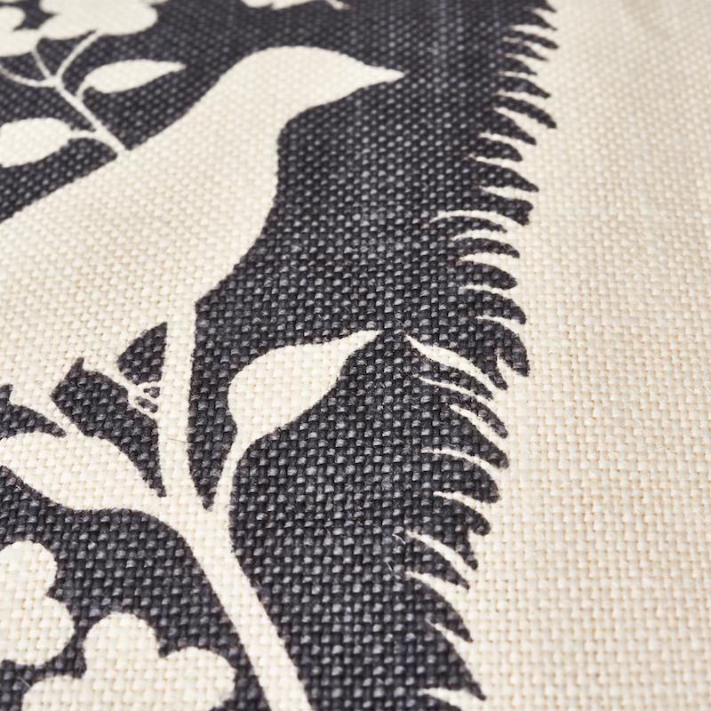 Schumacher Charcoal 18" x 18" Chenonceau Pillow