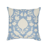 Schumacher Sky & White 18" x 18" Chenonceau Pillow