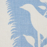 Schumacher Sky & White 18" x 18" Chenonceau Pillow