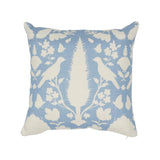 Schumacher Sky & White 18" x 18" Chenonceau Pillow