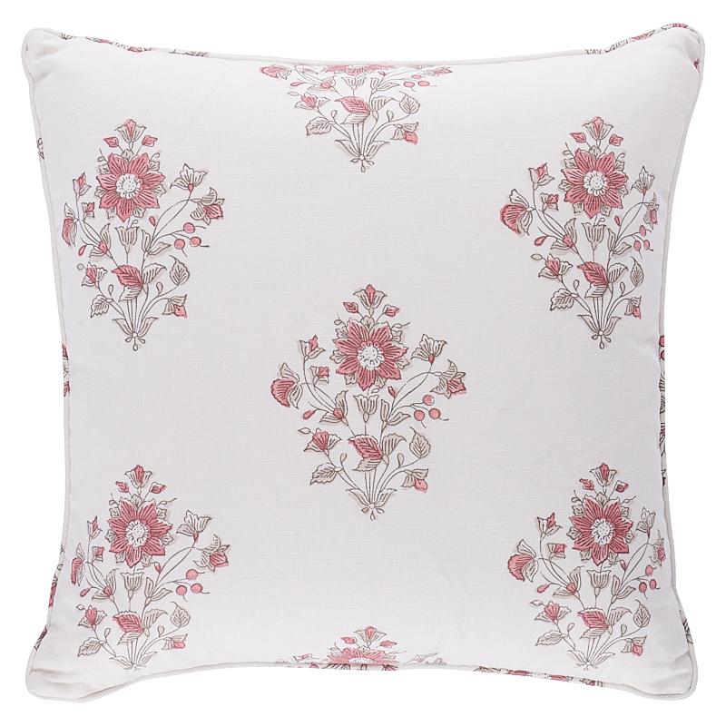 Schumacher Beatrice Bouquet Pink 20" x 20" Pillow