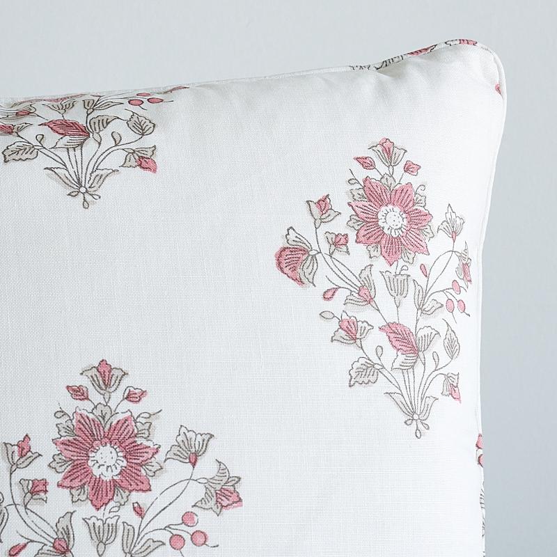 Schumacher Pink 20" x 20" Beatrice Bouquet Pillow