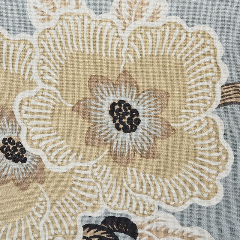 Schumacher Hothouse Flowers Mineral 18" x 18" Pillow