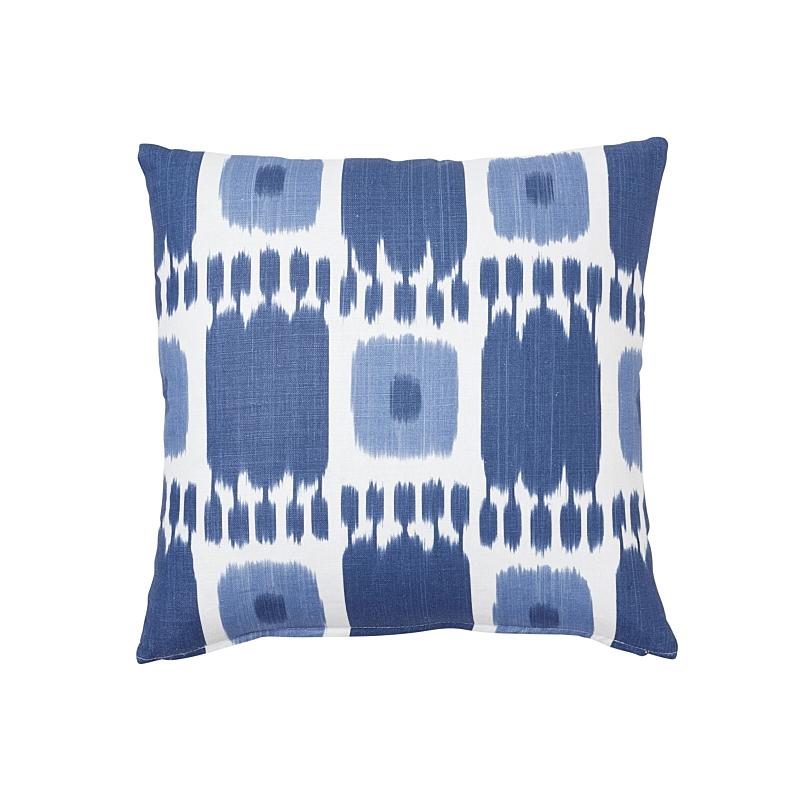 Schumacher Blues 18" x 18" Kandira Pillow
