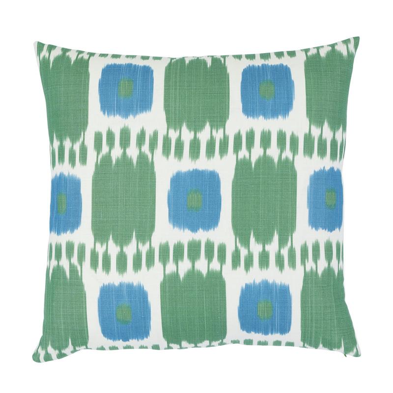 Schumacher Peacock 22" x 22" Kandira Pillow