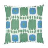 Schumacher Peacock 22" x 22" Kandira Pillow