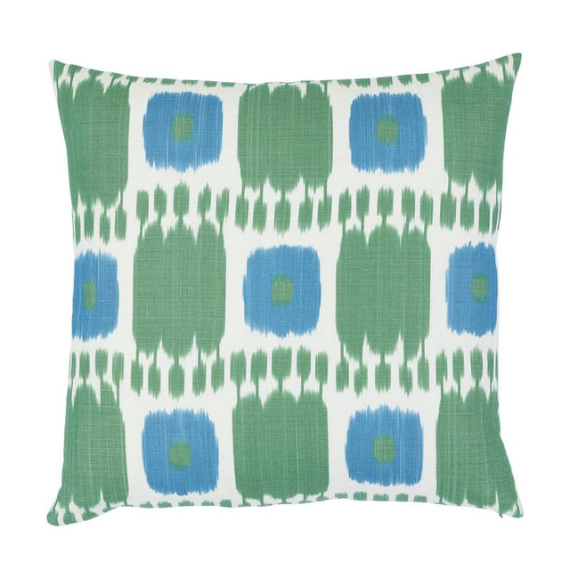 Schumacher Peacock 22" x 22" Kandira Pillow