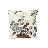 Schumacher Pyne Hollyhock Charcoal 18" x 18" Pillow