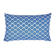 Schumacher Blue & Red 20" x 12" Ziggurat Pillow