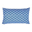 Schumacher Blue & Red 20" x 12" Ziggurat Pillow