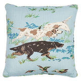 Schumacher Pointers Sky 22" x 22" Pillow