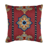 Schumacher Pomegranate 22" x 22" Temara Embroidered Pillow