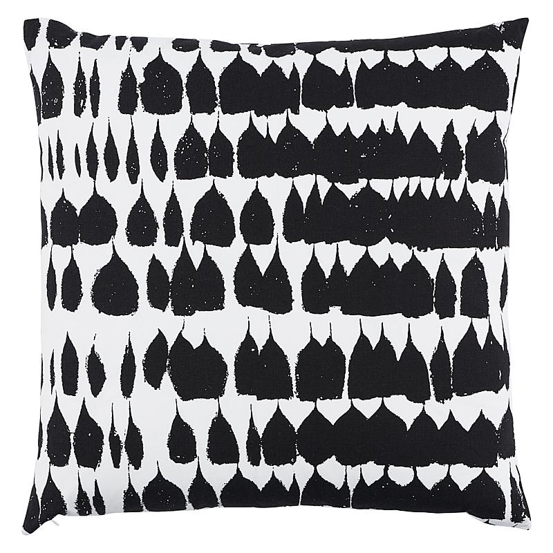 Schumacher Black 22" x 22" Queen Of Spain Pillow