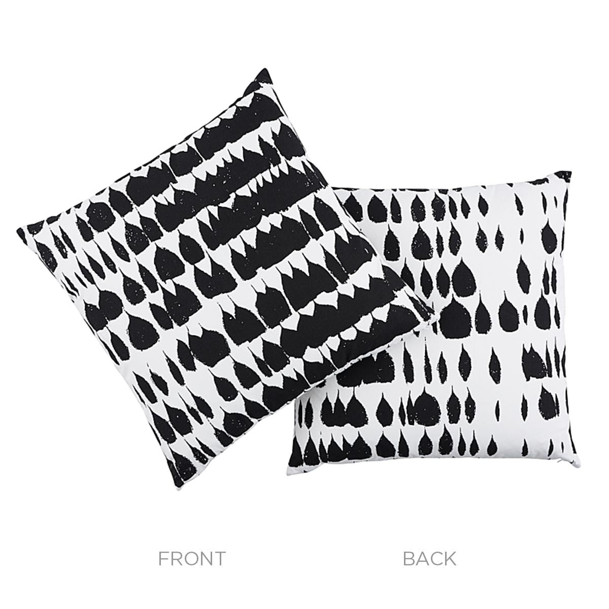 Schumacher Black 22" x 22" Queen Of Spain Pillow