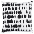 Schumacher Black 22" x 22" Queen Of Spain Pillow
