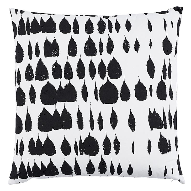 Schumacher Black 22" x 22" Queen Of Spain Pillow
