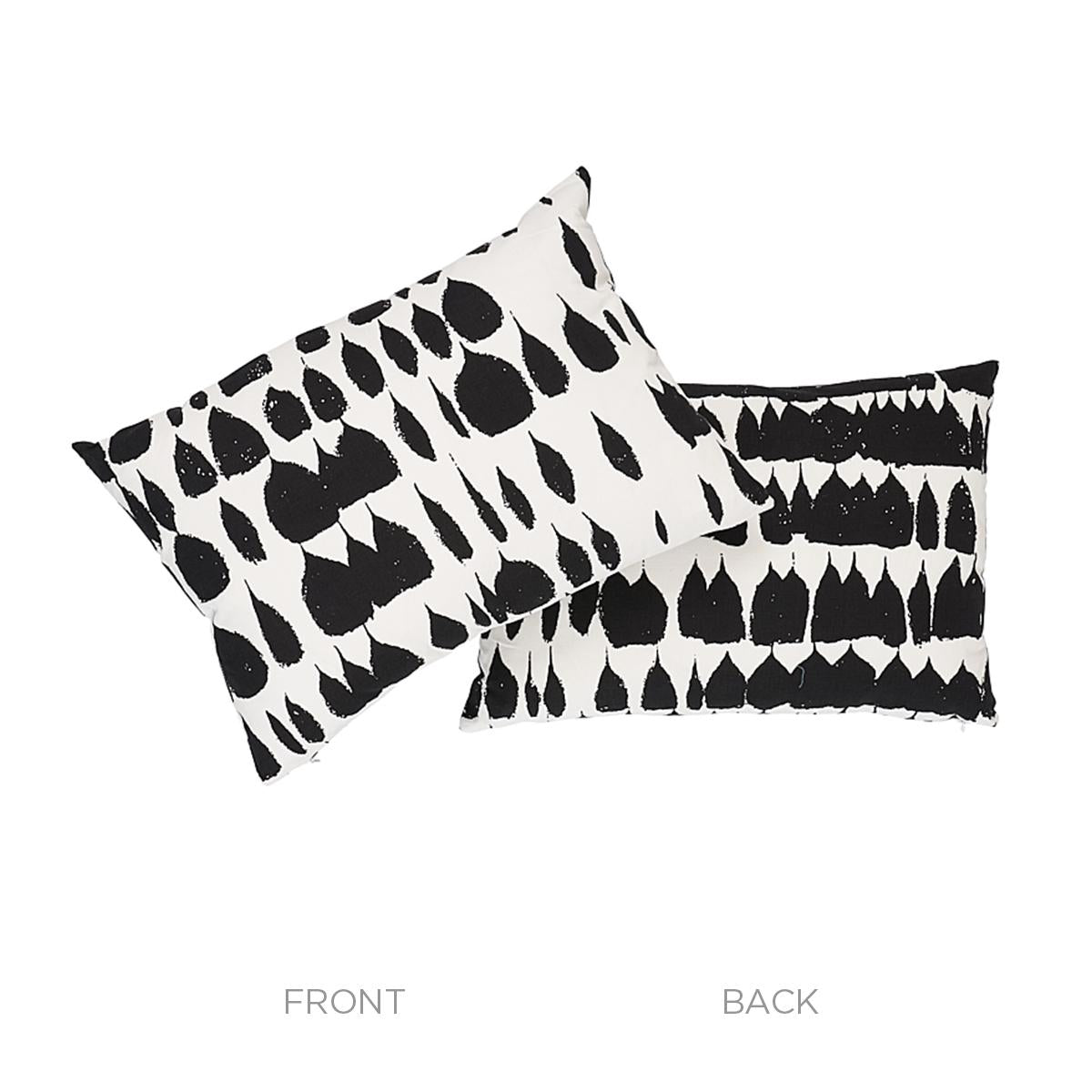 Schumacher Black 20" x 14" Queen Of Spain Pillow