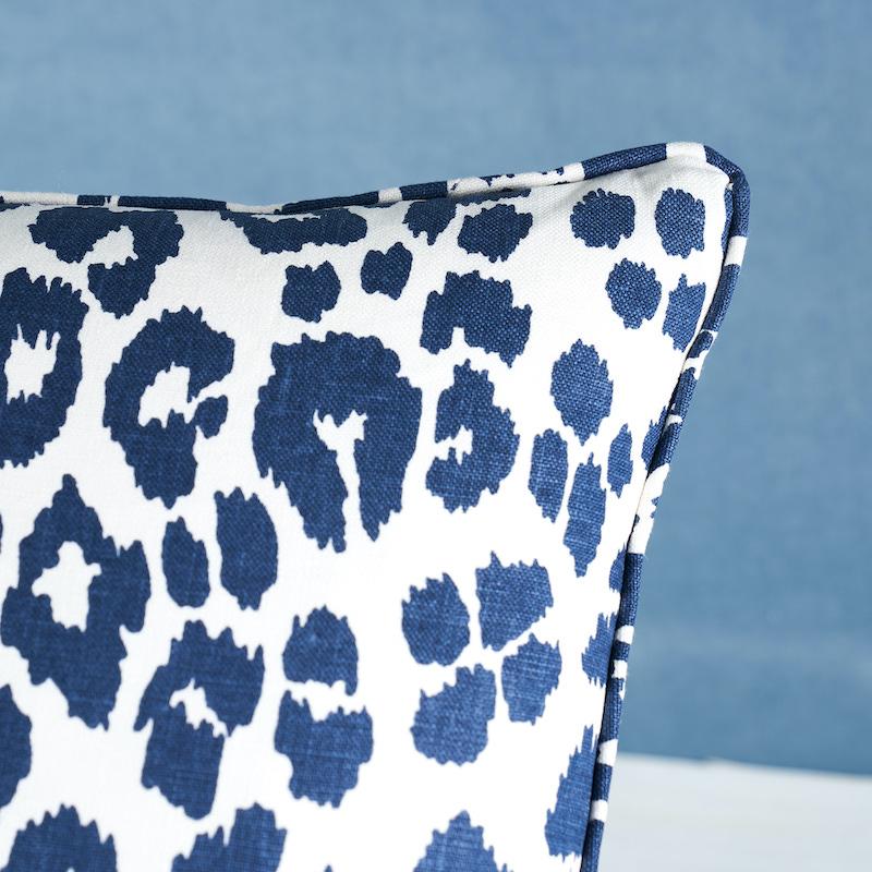 Schumacher Ink 22" x 22" Iconic Leopard Pillow