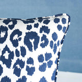 Schumacher Ink 22" x 22" Iconic Leopard Pillow