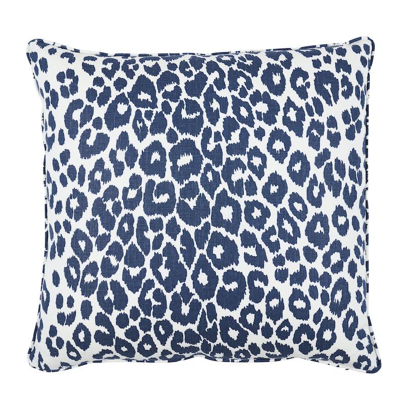 Schumacher Ink 22" x 22" Iconic Leopard Pillow