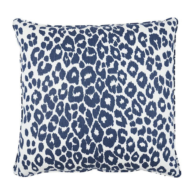 Schumacher Ink 22" x 22" Iconic Leopard Pillow