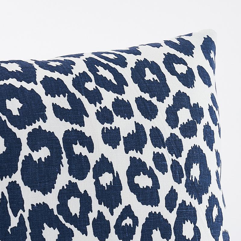 Schumacher Iconic Leopard Ink 20" x 14" Pillow