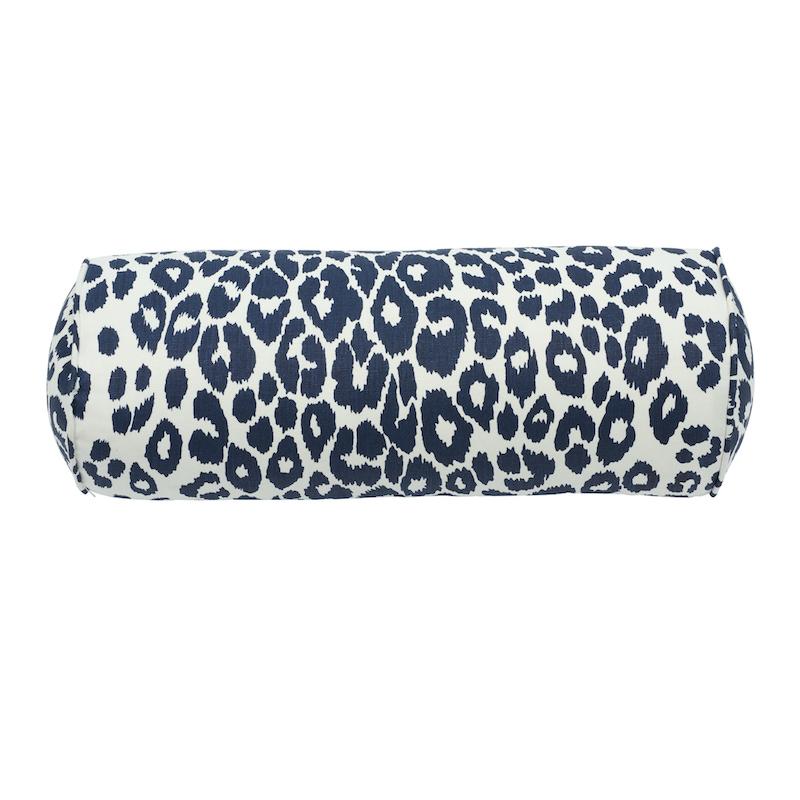 Schumacher Ink 21" x 7" Iconic Leopard Bolster Pillow