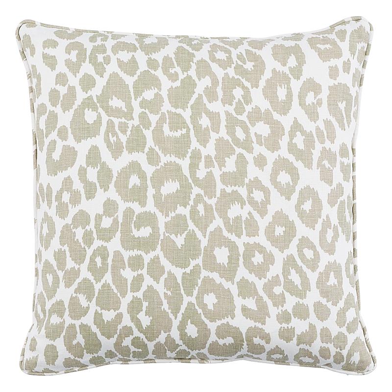 Schumacher Linen 20" x 20" Iconic Leopard Pillow