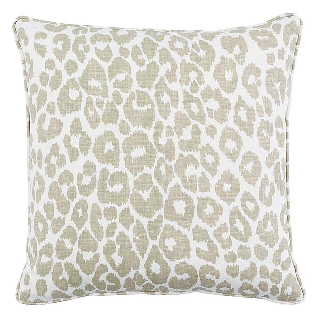 Schumacher Linen 20" x 20" Iconic Leopard Pillow