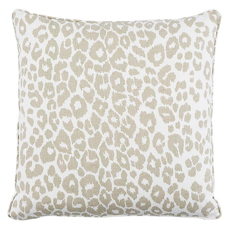 Schumacher Linen 22" x 22" Iconic Leopard Pillow
