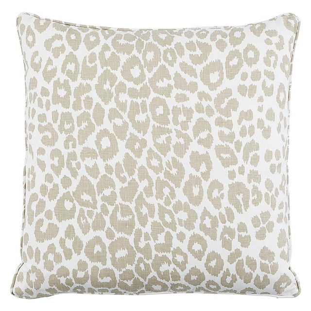 Schumacher Linen 22" x 22" Iconic Leopard Pillow