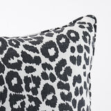 Schumacher Iconic Leopard Graphite 20" x 20" Pillow