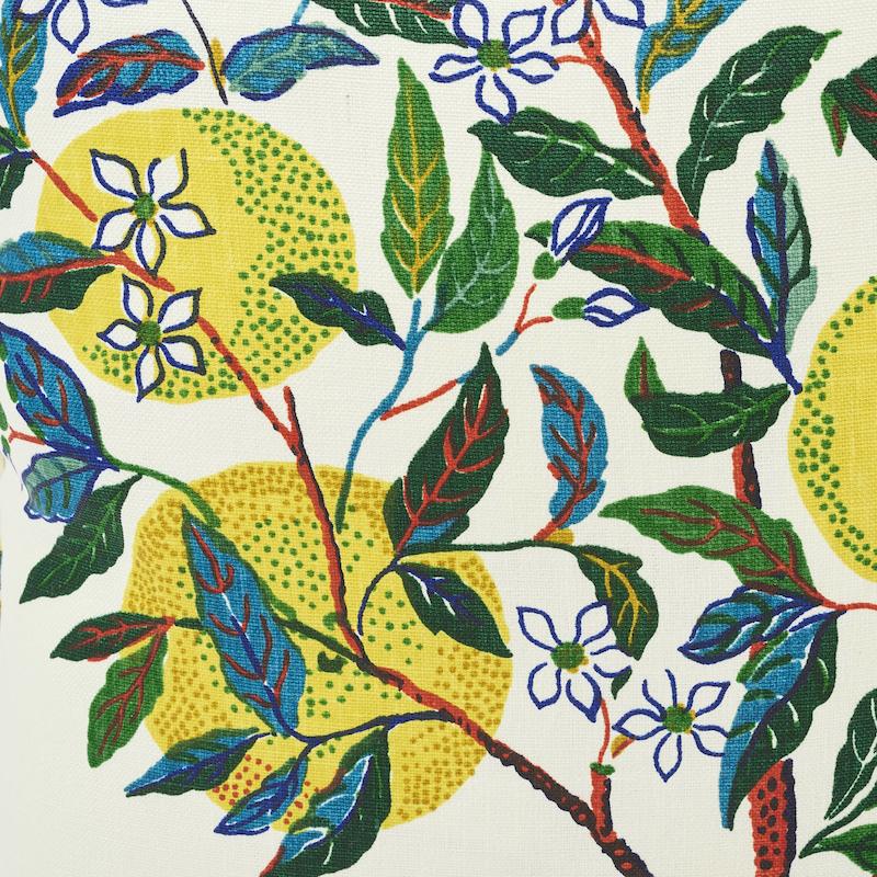 Schumacher Citrus Garden Primary 18" x 18" Pillow