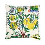 Schumacher Primary 22" x 22" Citrus Garden Pillow