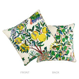Schumacher Primary 22" x 22" Citrus Garden Pillow